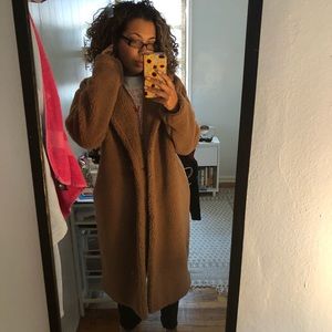 Missguided oversized Teddy coat